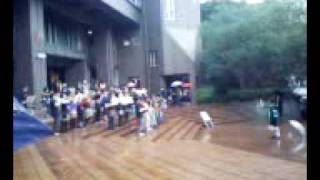 雨中のブラスバンド演奏（１）、玉川大学祭08．1108 [upl. by Giorgi]