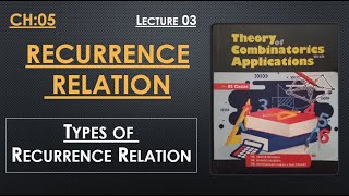 Recurrence Relation and its Types  Examples  Lecture 03  Combinatorics Theory [upl. by Fisuoy]