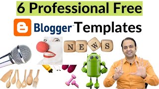 6 Professional Free Blogger Templates 2021  Techno Vedant [upl. by Teador111]