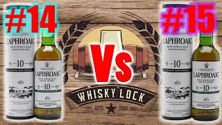 Laphroaig 10yo Cask Strength Batch 15 vs Batch 14  Whisky Review 123 Extra [upl. by Adorl]