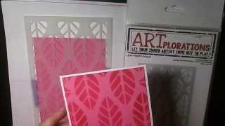 Heat Embossing With Stencils [upl. by Mafala]