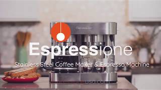 Espressione Stainless Steel Combination Espresso Machine amp 10 Cup Drip Coffee Maker [upl. by Kruse]