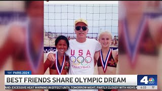 Volleyball besties from Orange County competing at Paris Olympics [upl. by Newfeld]