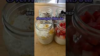 Overnight Oats breakfast meal prep for the week [upl. by Hillier613]