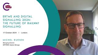 Michel Ruesen from ERTMS Users Group  ERTMS and Digital Signalling 2024 [upl. by Berardo]