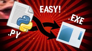 Convert PY To EXE Easiest Method [upl. by Tsyhtema]