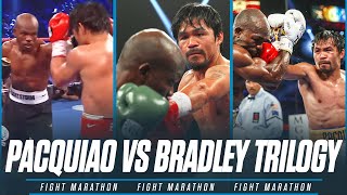 The FULL Manny Pacquiao vs Tim Bradley Trilogy  FIGHT MARATHON [upl. by Ydna]