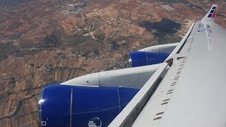 Rare Cubana Ilyushin IL96 take off from Madrid [upl. by Ihsir]