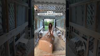 Insulation day using 3M Thinsulate from VanlifeOutfitters vanlife vanbuild vanconversion rv [upl. by Niki]