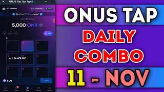 Onus Tap Tap Tap Daily Code 11 November 2024  Today Onus Daily Code  AGP onusdailycode [upl. by Yeaton608]