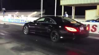 2012 MercedesBenz CLS63 AMG Renntech 14 mile Drag Racing [upl. by Melesa]