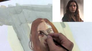 Portrait in Watercolor Demo Part 1 of 2 [upl. by Conard822]