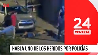 Desde el hospital habla uno de los heridos por los policías  24 Horas TVN Chile [upl. by Ronalda]