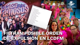 Filtran supuesta lista de eliminados de La Casa de los Famosos México [upl. by Ode]