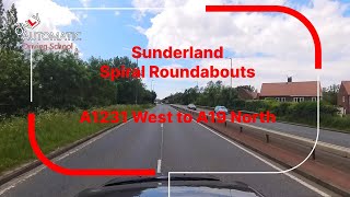 Sunderland Route 3 A1231W to A19N Only Automatic Driving School 2024 [upl. by Veator10]