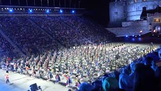 The Royal Edinburgh Military Tattoo 19082023 🏴󠁧󠁢󠁳󠁣󠁴󠁿  The Massed Pipes and Drums  1st March Out [upl. by Elbart]