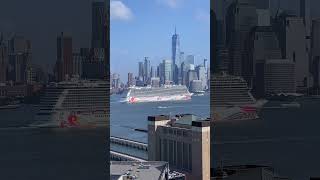 Norwegian Joy Sails from New York City  August 18 2024 ncl norwegianjoy [upl. by Yrolam]