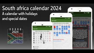 Calendar south africa 2024 [upl. by Conn760]