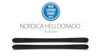 2014 Nordica Helldorado Ski Review  Mens Powder Editors Choice [upl. by Ahsirak]