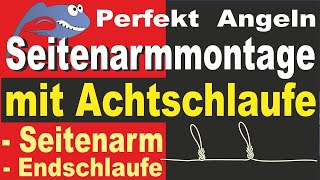 Perfekt Angeln – Achtschlaufe Angelknoten für Seitenarmmontage Endschlaufe Abstandshalter Systeme [upl. by Carpenter]