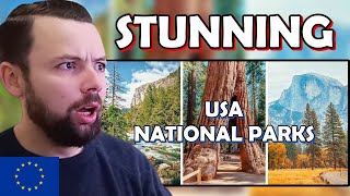 European Reacts The Astonishing US National Parks [upl. by Nomyaw]