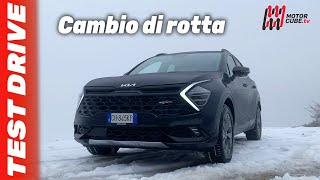 NEW KIA SPORTAGE FULL HYBRID GT LINE PLUS 2022  FIRST SNOW TEST DRIVE [upl. by Oidualc]