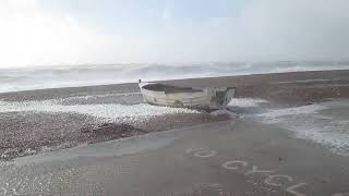 Seaford Beach Storm Eunice [upl. by Ursula]