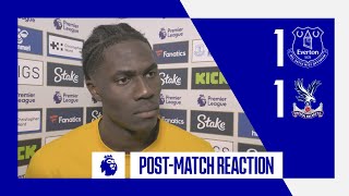 EVERTON 11 CRYSTAL PALACE AMADOU ONANAS POSTMATCH REACTION [upl. by Barby]