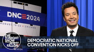 Democratic National Convention Kicks Off in Chicago Biden Delivers Opening Speech  Tonight Show [upl. by Naugal912]