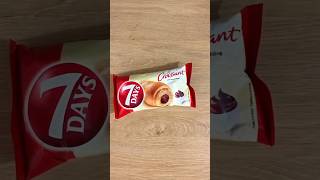 7 days croissant real weight 7days croissant chocolate choco funny funnyvideo scale food [upl. by Thielen]