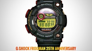 GShock 35th Anniversary GWF1035F1JR Magma Ocean Frogman 25th anniversary watch unboxing amp review [upl. by Yeliw433]