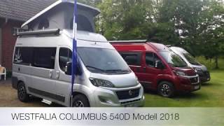 Westfalia 2018 Columbus 540 D mit Aufstelldach  Videovorstellung [upl. by Hsirk]