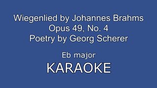 Wiegenlied Brahms Eb major KARAOKE [upl. by Hartmunn]