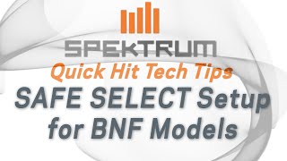 Spektrum Quick Hit Tech Tips  How to Setup SAFE SELECT for your Bind and Fly Models [upl. by Bitthia721]