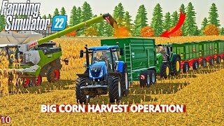 Day 10 of Becoming a Millionaire and Own the City  Big Corn Harvest  FS 22 Challenge [upl. by Adlog]