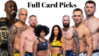 UFC 309 Jones Vs Miocic  Full Card Picks amp Betting Breakdown [upl. by Esiuqram]