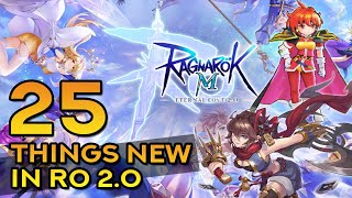 25 THINGS NEW IN RO 20  Ragnarok Mobile Eternal Love v20 [upl. by Aramoj]