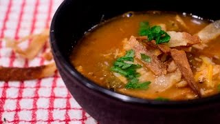 Chicken Tortilla Soup Recipe  Fall Foods  Rookie With A Cookie [upl. by Enid891]