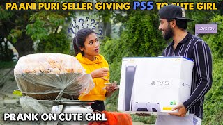 Paani Puri Seller Giving PS5🎮 Prank On Cute Girl😍🤣  Kovai Kusumbu  Kovai 360 [upl. by Adnawahs]