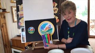 Clarice Cliff art lesson Learn how to make a beautiful Clarice Cliff piece of art [upl. by Ynove]