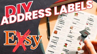 3 WAYS TO PRINT ADDRESS LABELS AT HOME HOW TO PRINT 30 LABELS PER SHEET [upl. by Ttayh]