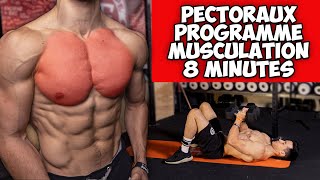 Explosez vos Pectoraux  Exercice musculation haltère en 8 minutes [upl. by Heimer]