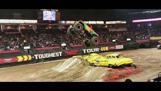 Covelli Centre Youngstown Ohio  2024 Toughest Monster Truck Tour  Freestyle FullSaturday Night [upl. by Annaicul]