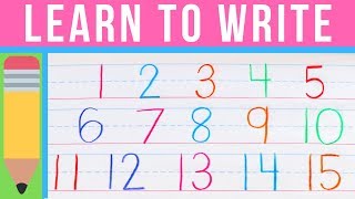 How to Write Numbers  Learn to Write with Chicka Chicka 123  Handwriting Practice for Kids [upl. by Etnahsal]