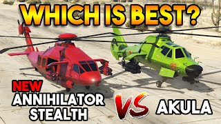 GTA 5 ONLINE  AKULA VS ANNIHILATOR STEALTH WHICH IS BEST [upl. by Hartley384]