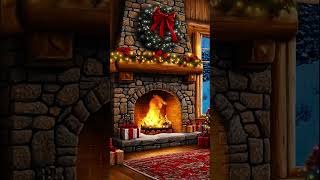 Cozy Christmas Fireplace Ambience 🔥Peaceful Christmas Background [upl. by Nylaehs578]