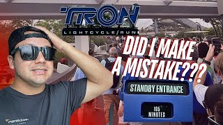 NEW Tron Standby Line  Chaotic Rope Drop At Magic Kingdom [upl. by Lenka]