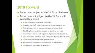 2018 Miscellaneous Itemized Deductions [upl. by Atteuqaj]