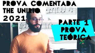 THE Música Unirio 2021  Prova Comentada Parte 1 Prova Teórica [upl. by Jany]