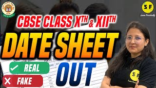 Date Sheet Out Real or Fake Class 10th amp Class 12th CBSE Board Exams 202324 [upl. by Ardnuassac]